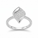 París anillo hoja circonia