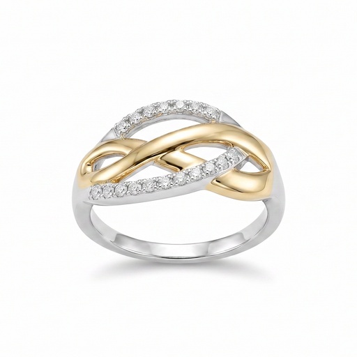 [10688] Lyric anillo ovalo infinito dorado plata (8)