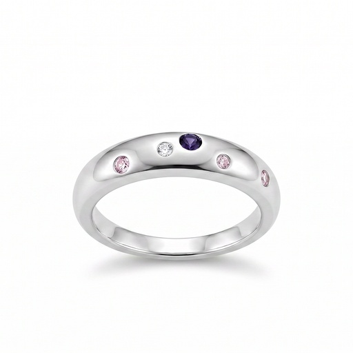 [10421] Praga anillo gota circonia color (9)