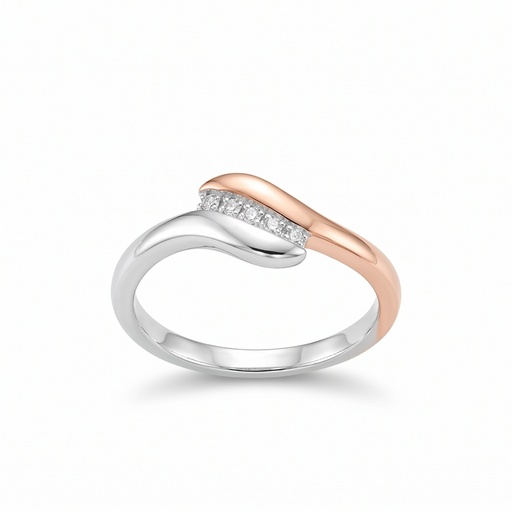 [10692] Lyric anillo silueta rosa plata (9)
