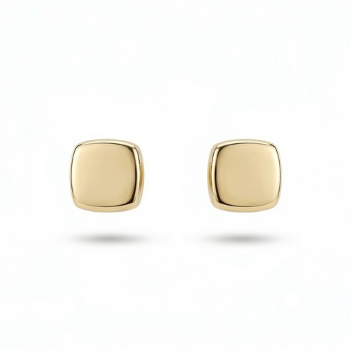 [10647] Serenity pendiente cuadrado dorado (7mm)