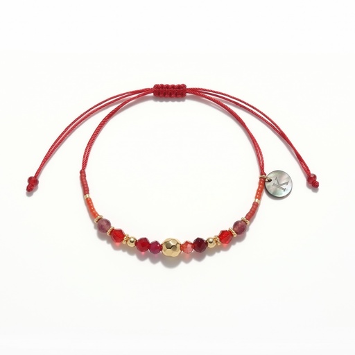 [10041] Teide metal facetado (Rojo)