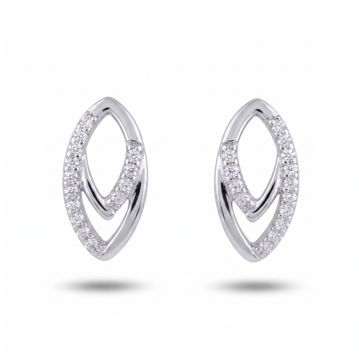[10284] Dream pendientes oval doble circonia