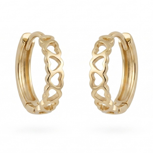 [10634] Serenity argollas corazones dorados