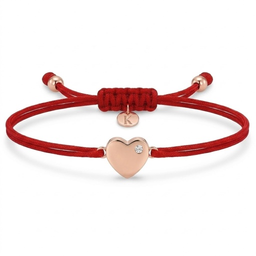 [10674] Teno pulsera corazón rosa